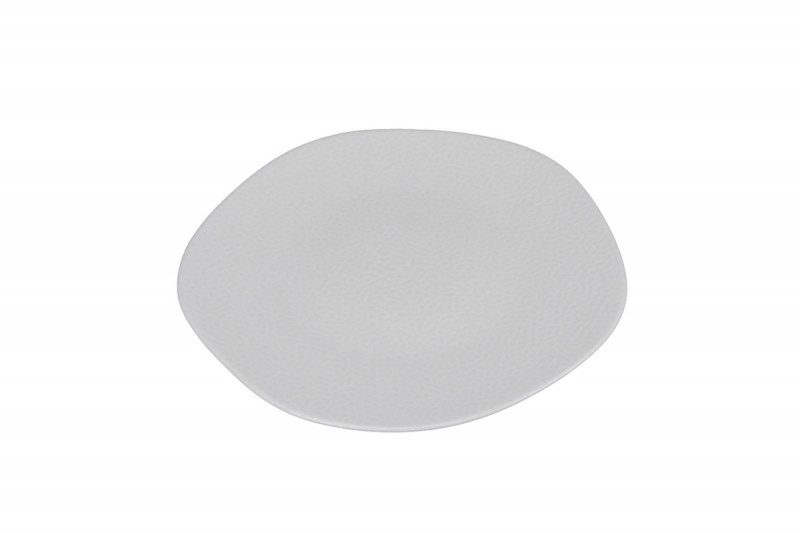 Assiette plate organique ivoire porcelaine vitrifiée Ø 23 cm Between Rak