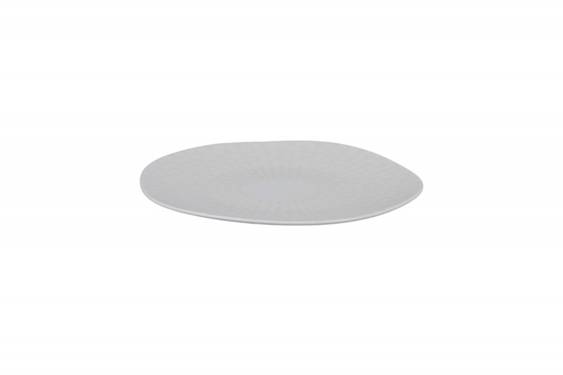 Assiette plate organique Nuance porcelaine vitrifiée Ø 23 cm Between Rak
