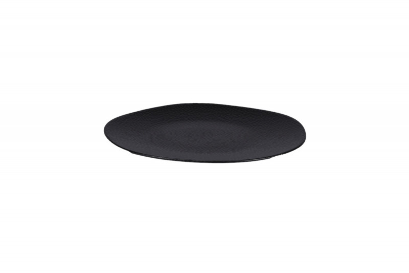 Assiette plate organique Speckle porcelaine vitrifiée Ø 23 cm Between Rak