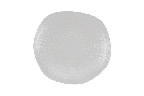 Assiette plate organique Nuance porcelaine vitrifiée Ø 27 cm Between Rak