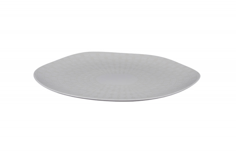 Assiette plate organique Nuance porcelaine vitrifiée Ø 30 cm Between Rak