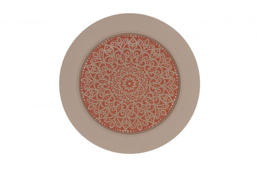 Assiette avec cloche rond Damask porcelaine vitrifiée Ø 12 cm Rihla Rak