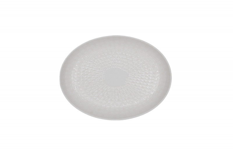 Plat organique Nuance porcelaine vitrifiée Ø 24 cm Between Rak