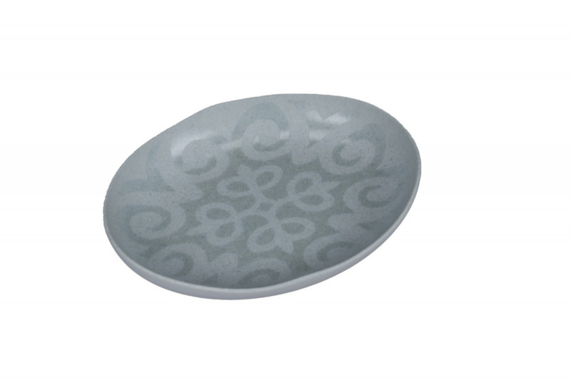 Plat organique Earth porcelaine vitrifiée Ø 24 cm Between Colored Rak