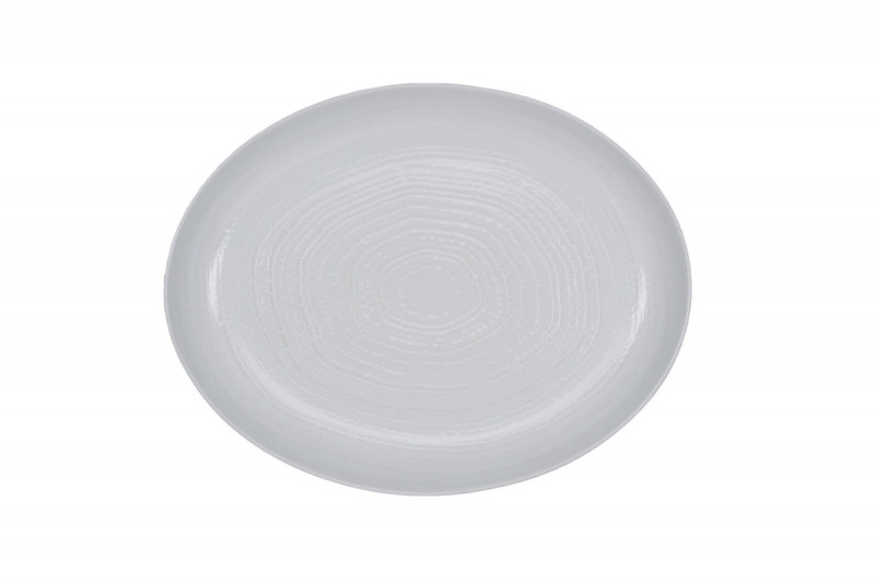 Plat organique Nuance porcelaine vitrifiée Ø 30 cm Between Rak