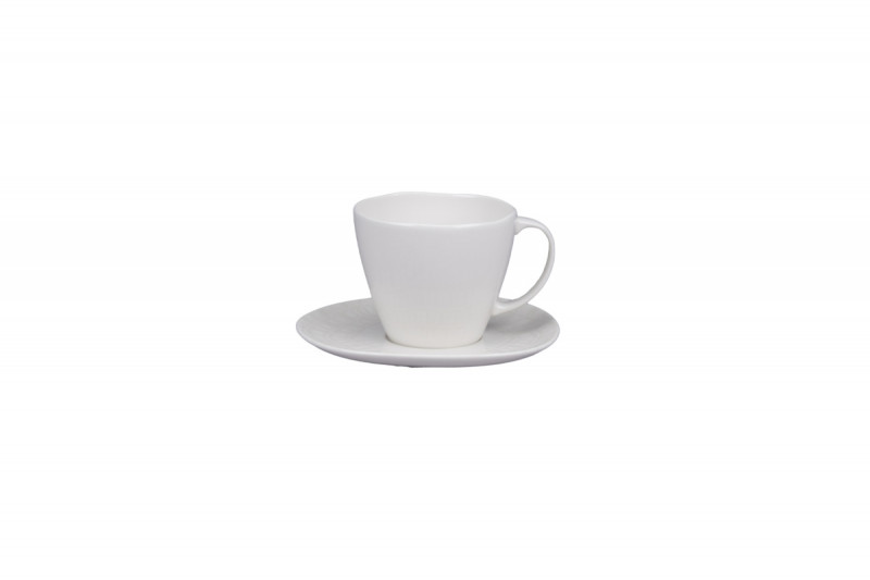 Sous tasse organique Nuance porcelaine vitrifiée Ø 15 cm Between Rak