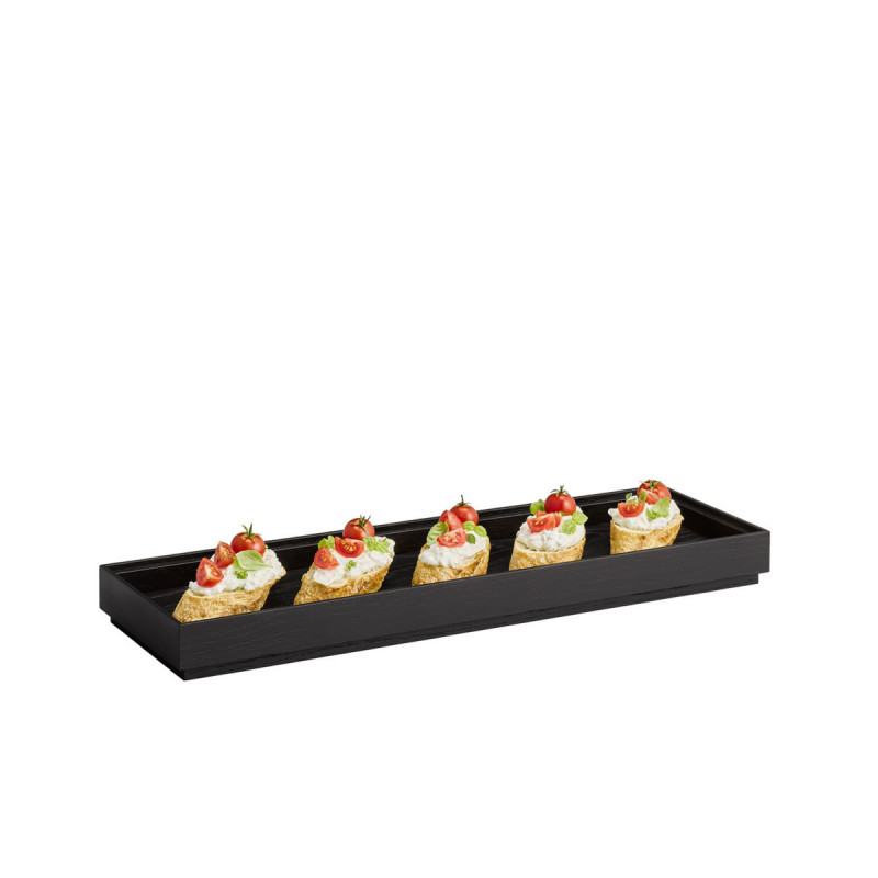 Caisse GN1/3 bois noir 32,5x17,6x4,5 cm Valo Aps