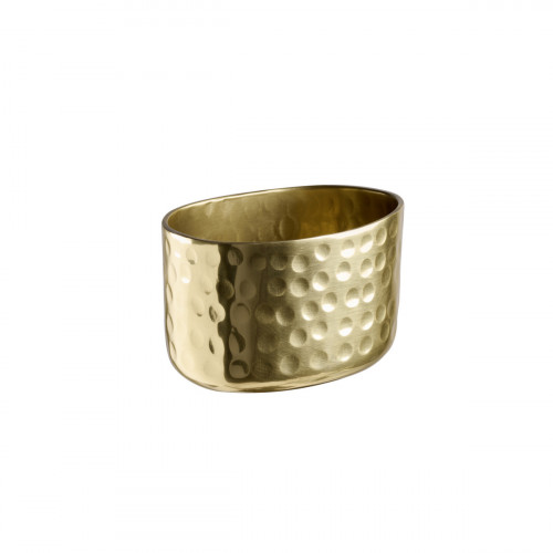 Corbeille martelée or aluminium 8,5x6,5x5,5 cm Craft Aps