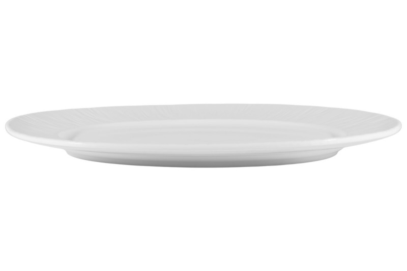 Assiette ovale blanc porcelaine 33,4x24,8 cm Pure White Proof