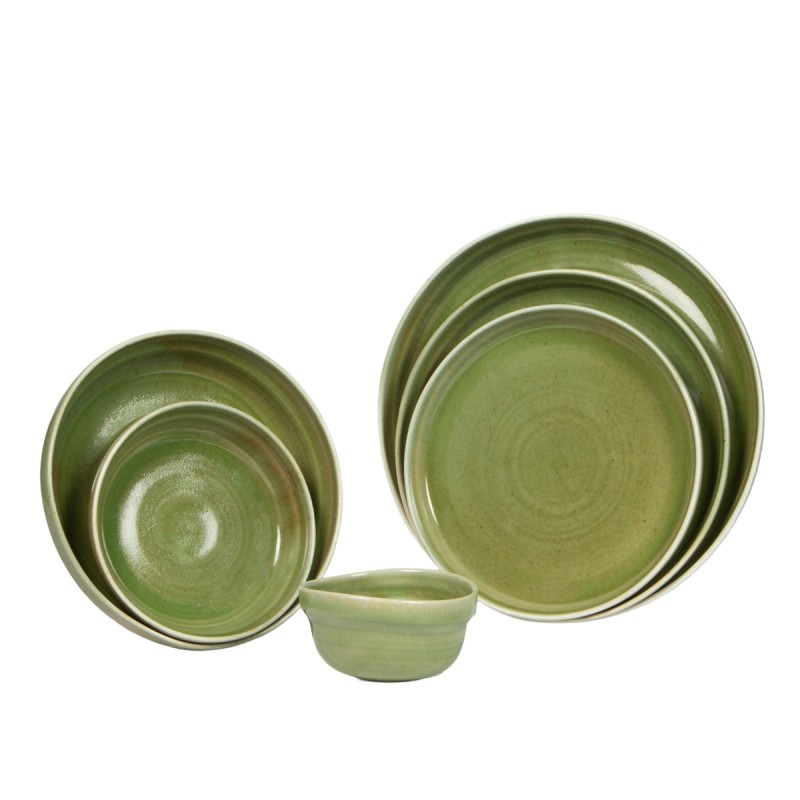 Bowl vert porcelaine Ø 11 cm Haven Lichen Accolade
