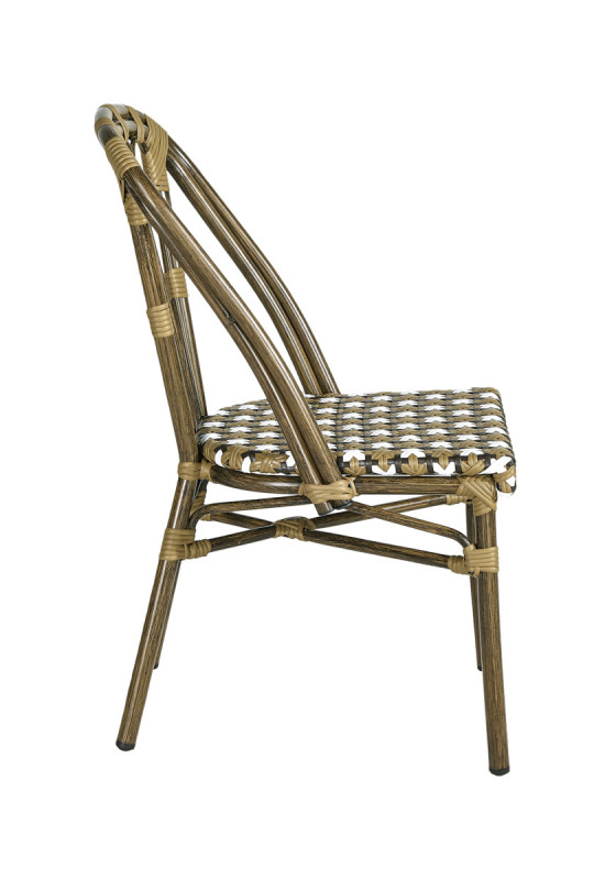 Chaise d'extérieur camel 88x46x61 cm Auteuil Flexmob