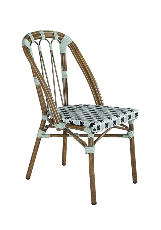 Chaise d'extérieur vert 88x46x61 cm Auteuil Flexmob