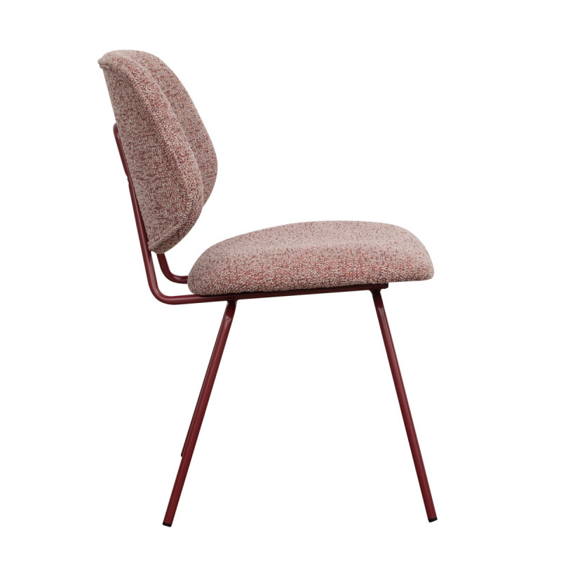 Chaise bordeaux 80x50x58,2 cm Franck Flexmob