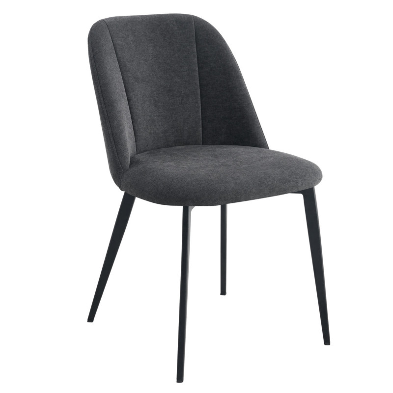 Chaise gris anthracite 79,9x48,2x58,5 cm Magali Flexmob
