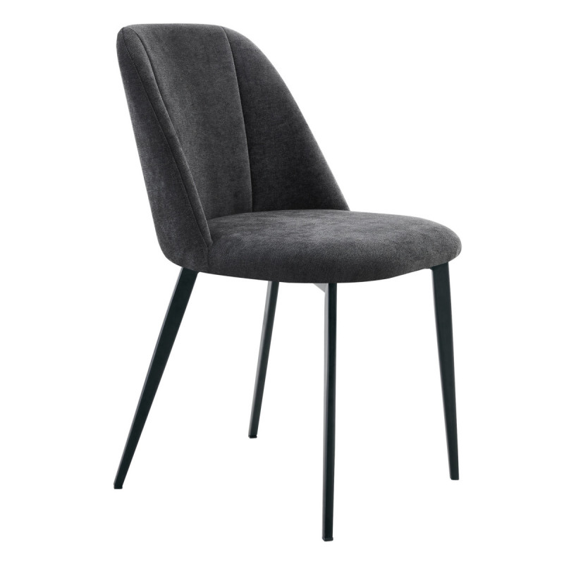 Chaise gris anthracite 79,9x48,2x58,5 cm Magali Flexmob