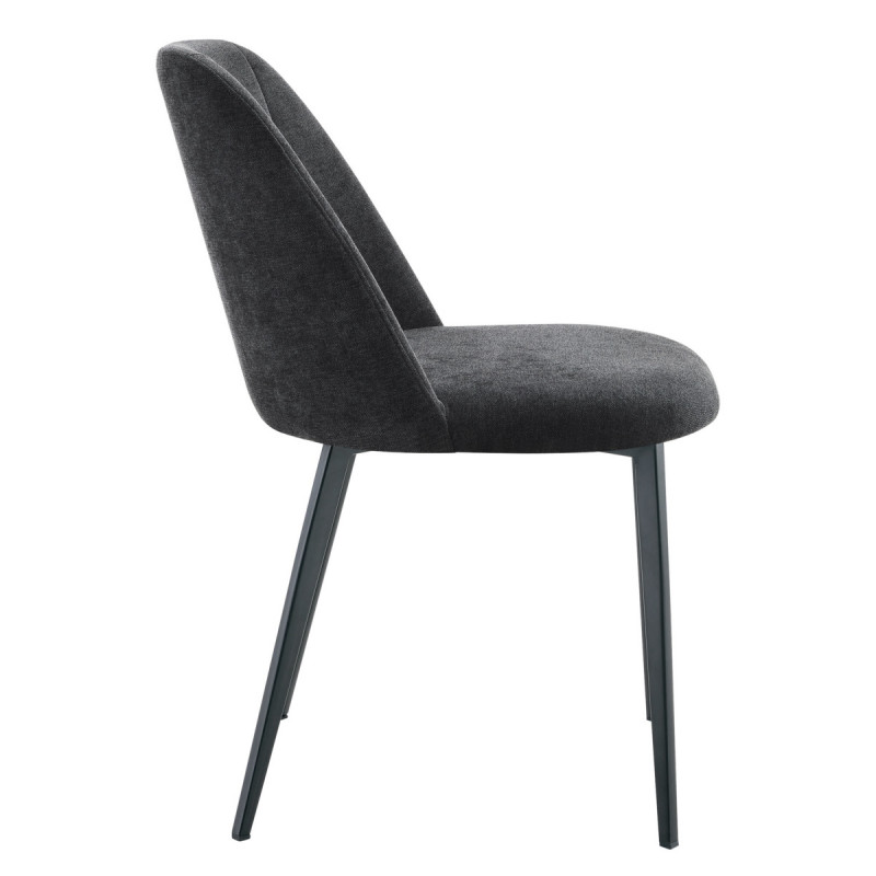 Chaise gris anthracite 79,9x48,2x58,5 cm Magali Flexmob