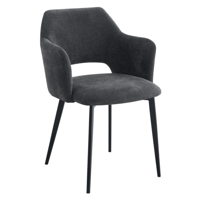 Fauteuil gris anthracite 80,2x55x57,2 cm Francis Flexmob