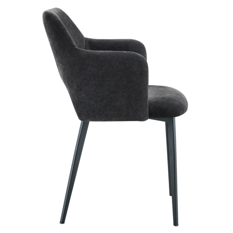Fauteuil gris anthracite 80,2x55x57,2 cm Francis Flexmob