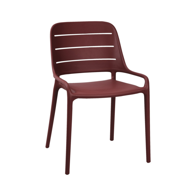 Chaise d'extérieur rouge 82x53x52 cm Foggia Flexmob