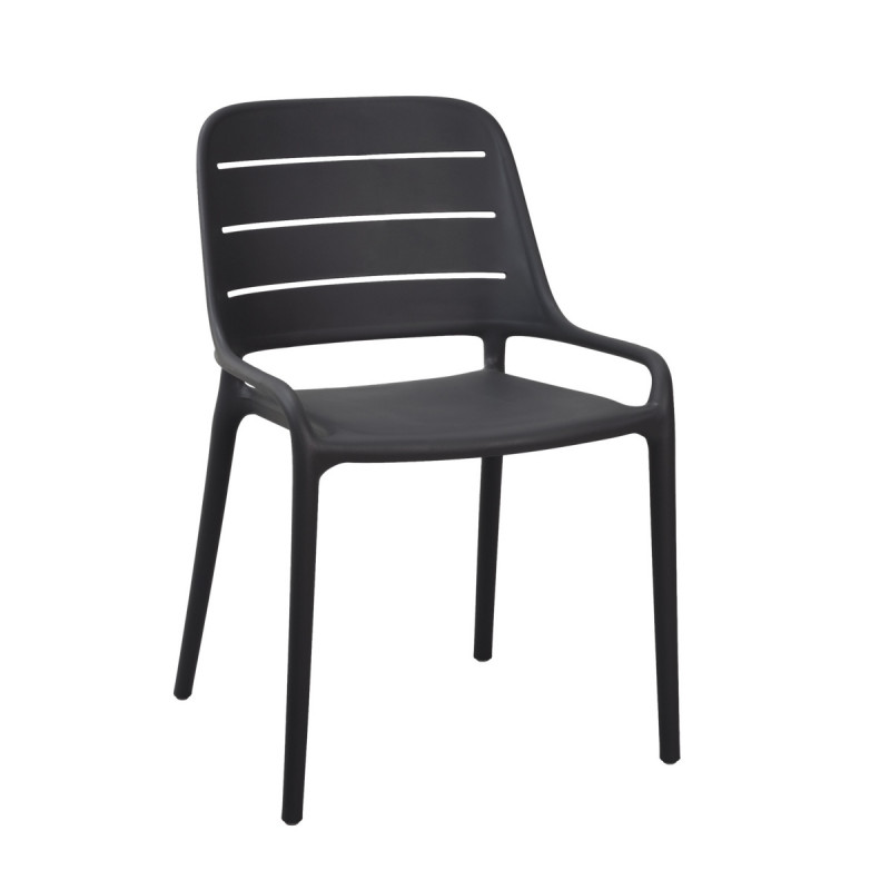 Chaise gris anthracite 82x53x52 cm Foggia Flexmob