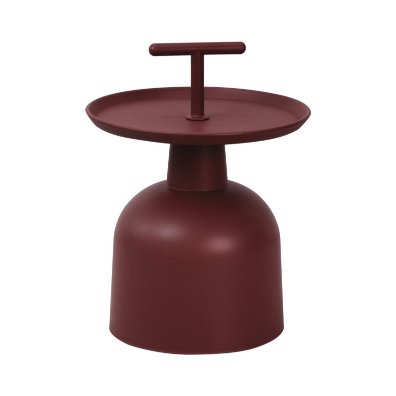 Table d'extérieur rouge 54,5x41x41 cm Salerne Flexmob
