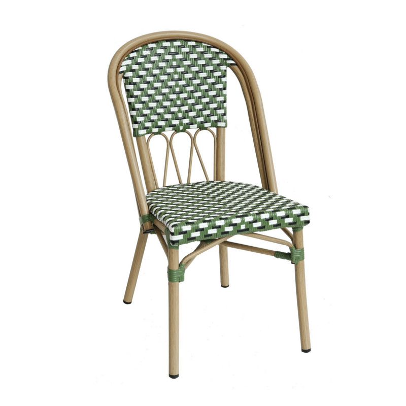 Chaise d'extérieur olive 87x47x59 cm Elysee Flexmob