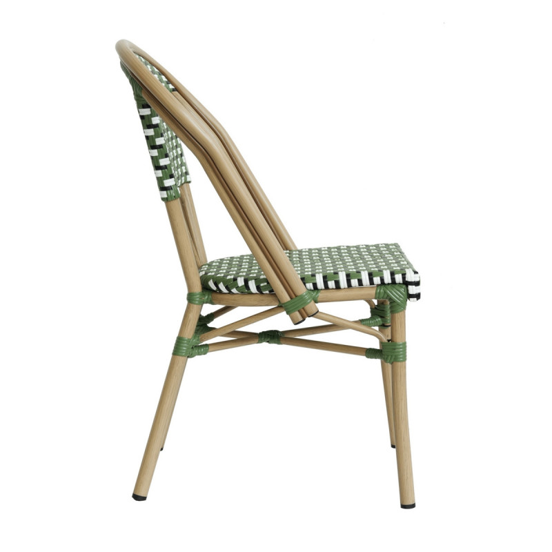 Chaise d'extérieur olive 87x47x59 cm Elysee Flexmob