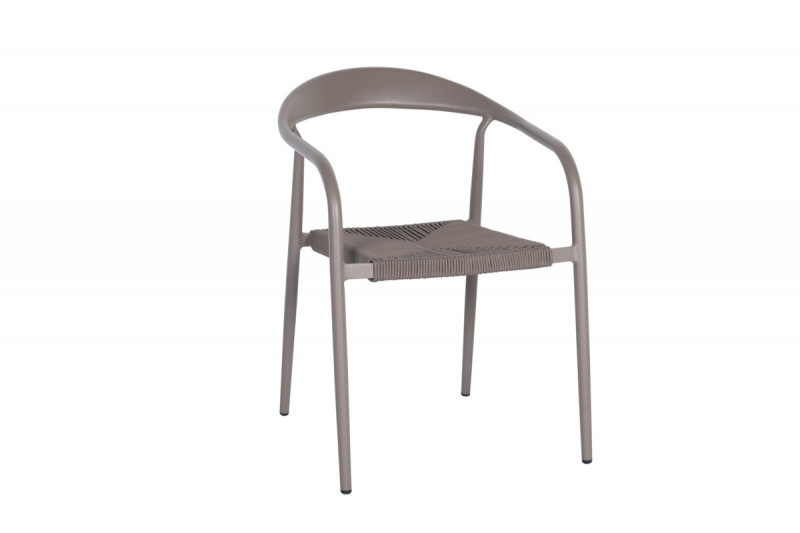 Fauteuil d'extérieur taupe 76x55x64 cm Olbia Flexmob