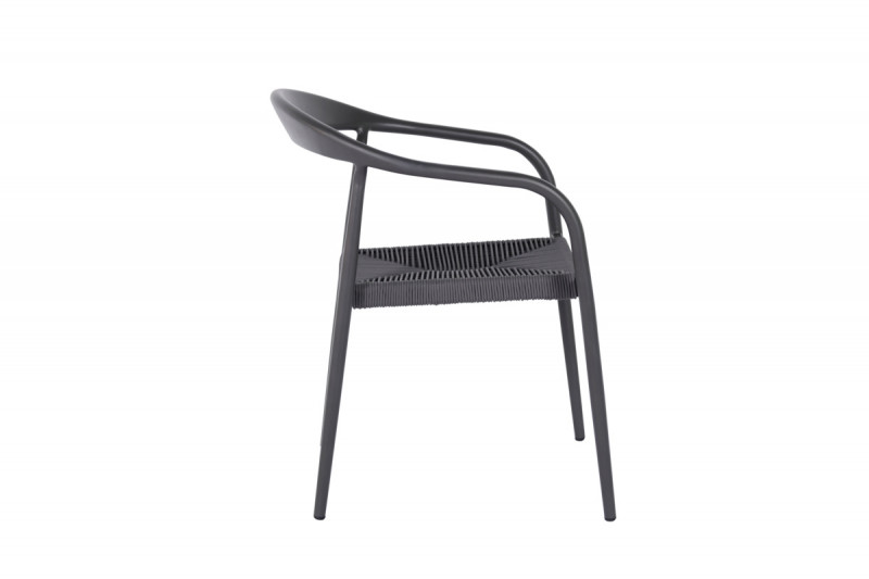 Fauteuil d'extérieur gris anthracite 76x55x64 cm Olbia Flexmob