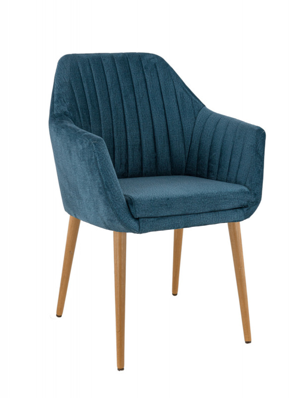 Assise de fauteuil bleu pétrole 47x63x59 cm Alfonse Flexmob