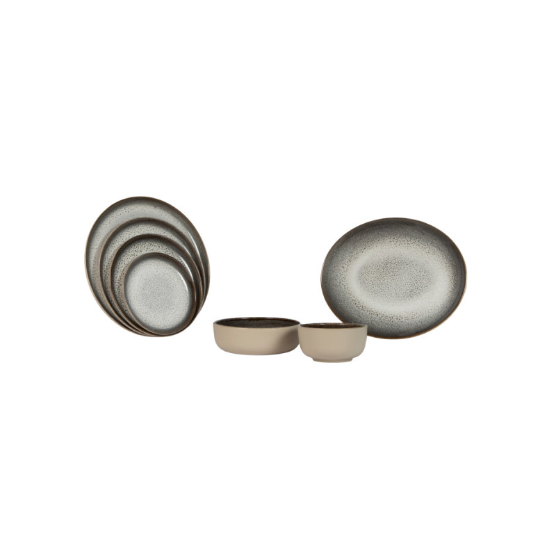 Assiette coupe plate porcelaine Ø 20 cm Silver Moon Accolade