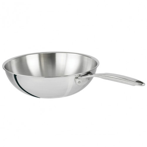 WOK 32 CM INOX CASTEL PRO® SANS COUVERCLE